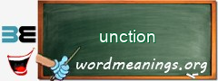 WordMeaning blackboard for unction